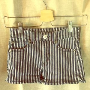 American Eagle striped shorts